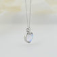 Moonstone Heart  Necklace